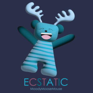 ECSTATIC - Back print - Youth Tee  Design