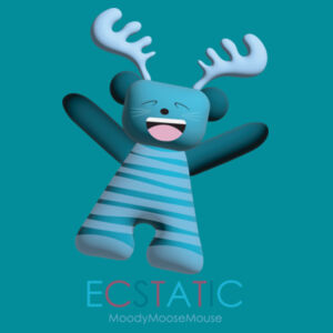 ECSTATIC - Front print - Staple Tee  Design