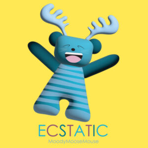 ECSTATIC - Back print - Staple Tee  Design