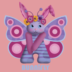BUNNIFLY LILAC  - Youth Tee  Design