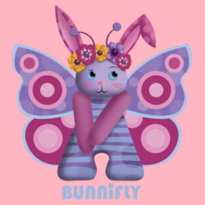 BUNNIFLY LILAC  - Cotton Tote Design