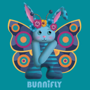 BUNNIFLY BLUE - Staple Tee Design