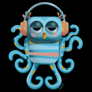 Mellow Octo-Owl -Staple Tee  Design