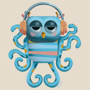 Mellow Octo-Owl – bodysuit Design