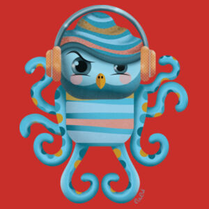 Cranky Octo-Owl - Silhouette Tee  Design