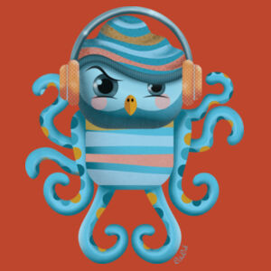 Cranky Octo-Owl -Staple Tee  Design