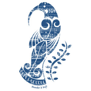 HUIA SONG: BLUE - Maple V-Neck Tee  Design