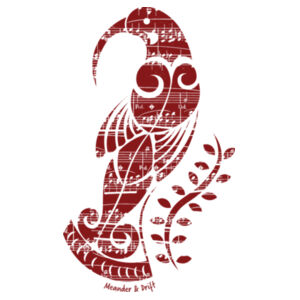 HUIA SONG: RED - Maple V-Neck Tee Design