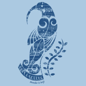 HUIA SONG: BLUE - Silhouette Tee  Design