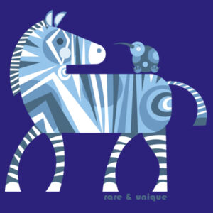 ZEBRA & KIWI BLUE - ORIGIN HOODIE  Design