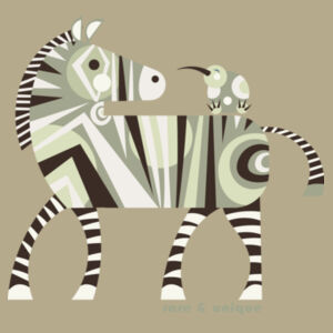 ZEBRA & KIWI GREEN - STAPLE TEE Design