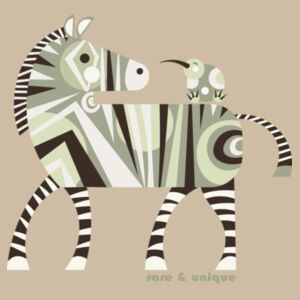 ZEBRA & KIWI GREEN - CLASSIC L/S TEE  Design