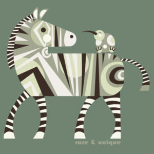 ZEBRA & KIWI GREEN - ORIGIN HOODIE Design