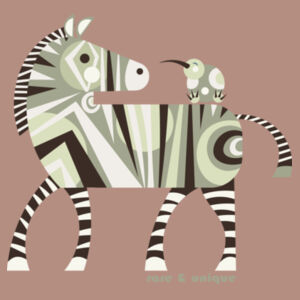 ZEBRA & KIWI GREEN - MARTINA TEE Design