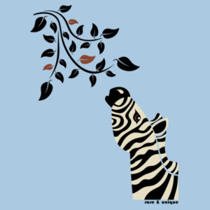 ZEBRA LEAVES - SILHOUETTE TEE  Design