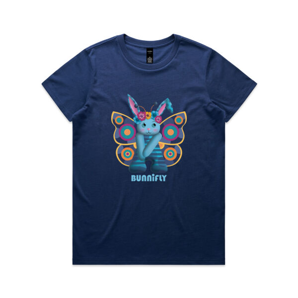 BUNNIFLY BLUE - Maple Tee  Thumbnail