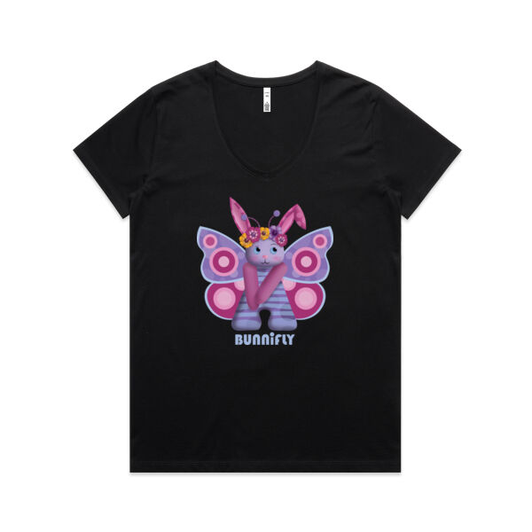 BUNNIFLY LILAC - Maple V-NeckTee Thumbnail