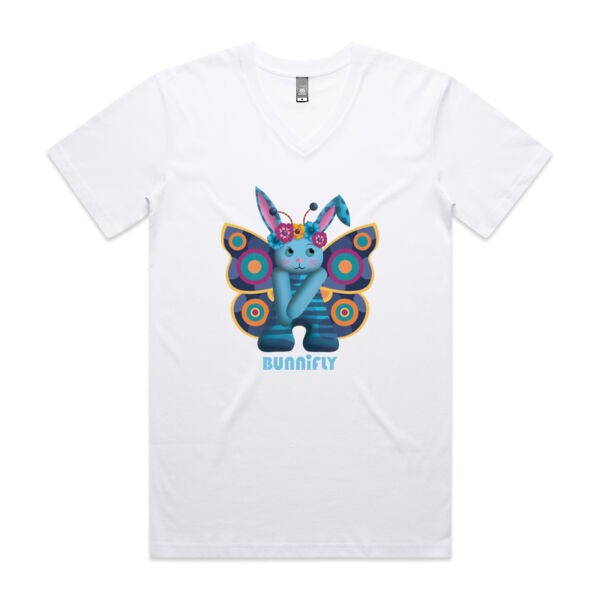 BUNNIFLY BLUE -Staple V-Neck Tee  Thumbnail