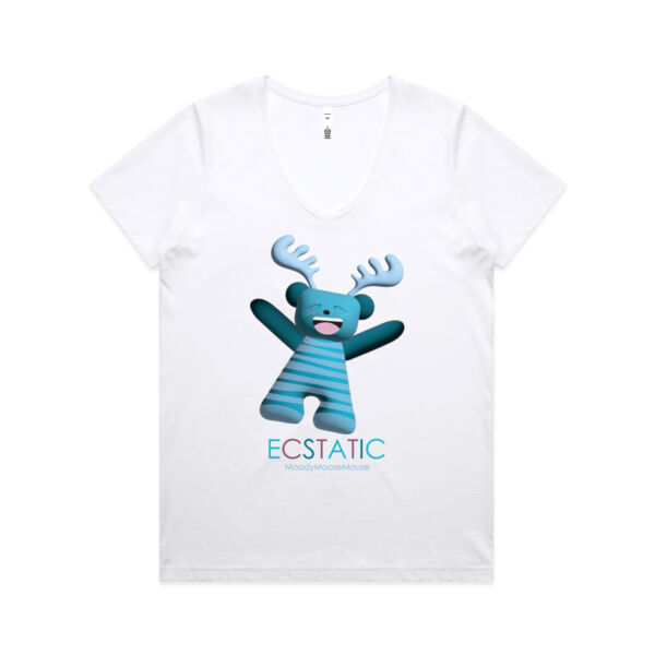 Ecstatic -Maple V-Neck Tee Thumbnail