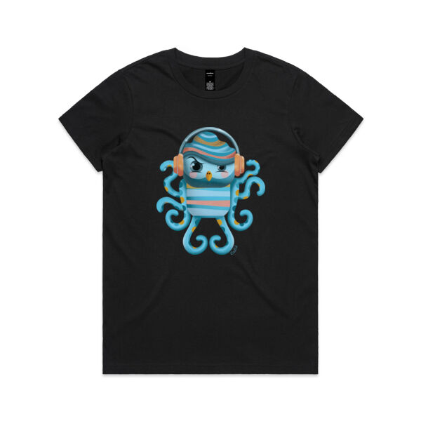 Cranky Octo-Owl -Maple Tee  Thumbnail