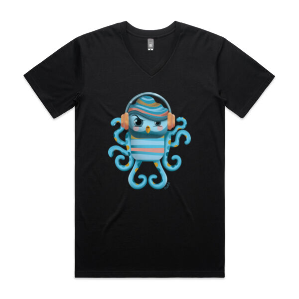 Cranky Octo-Owl -Staple V-Neck Tee  Thumbnail
