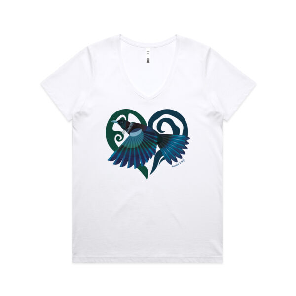 TŪĪ & HEART - Maple V-Neck Tee  Thumbnail