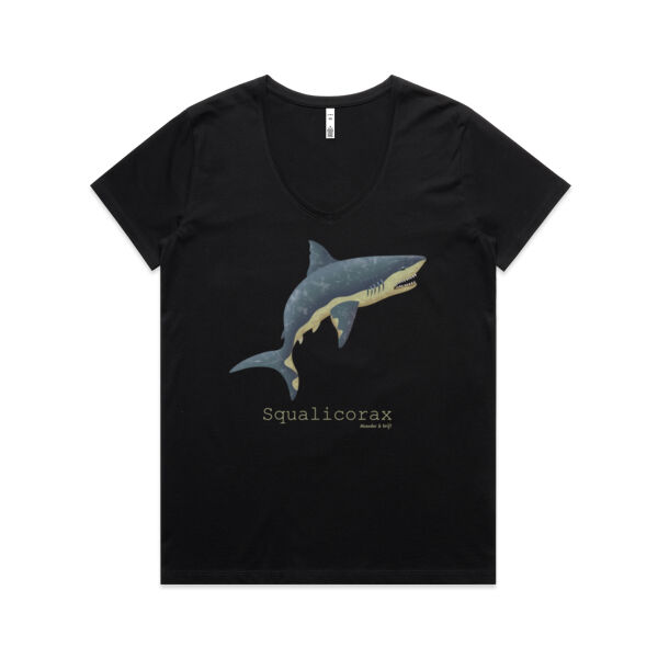 SQUALICORAX  2 - Maple V-Neck Tee Thumbnail