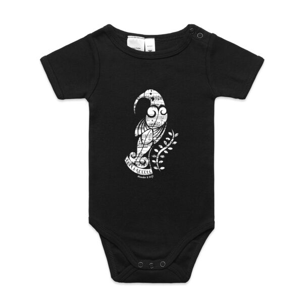 HUIA SONG: WHITE – Infant bodysuit Thumbnail