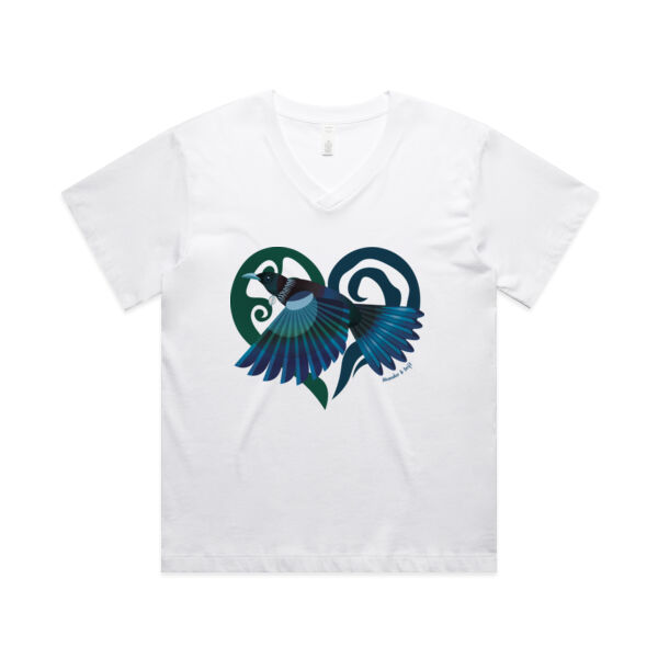 TŪĪ & HEART - MARTINA V-NECK TEE Thumbnail