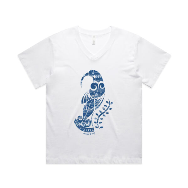 HUIA SONG: BLUE - MARTINA V-NECK TEE Thumbnail