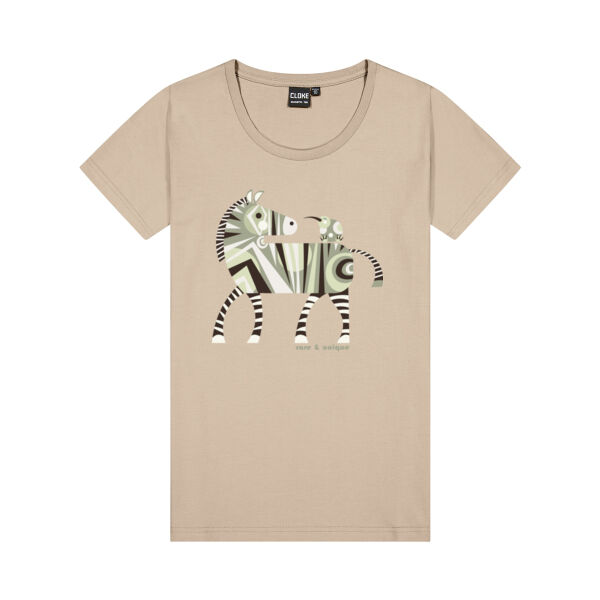 ZEBRA & KIWI GREEN - SILHOUETTE TEE   Thumbnail