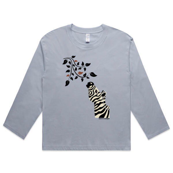 ZEBRA LEAVES - MARTINA LONG SLEEVE TEE Thumbnail