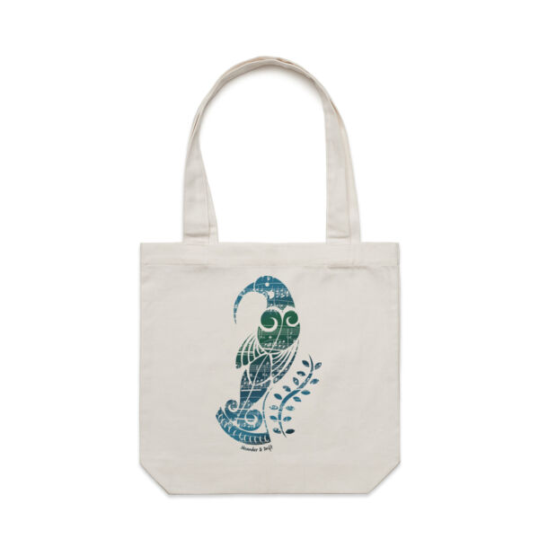 Huia Song  pawa- Carrier Tote Thumbnail